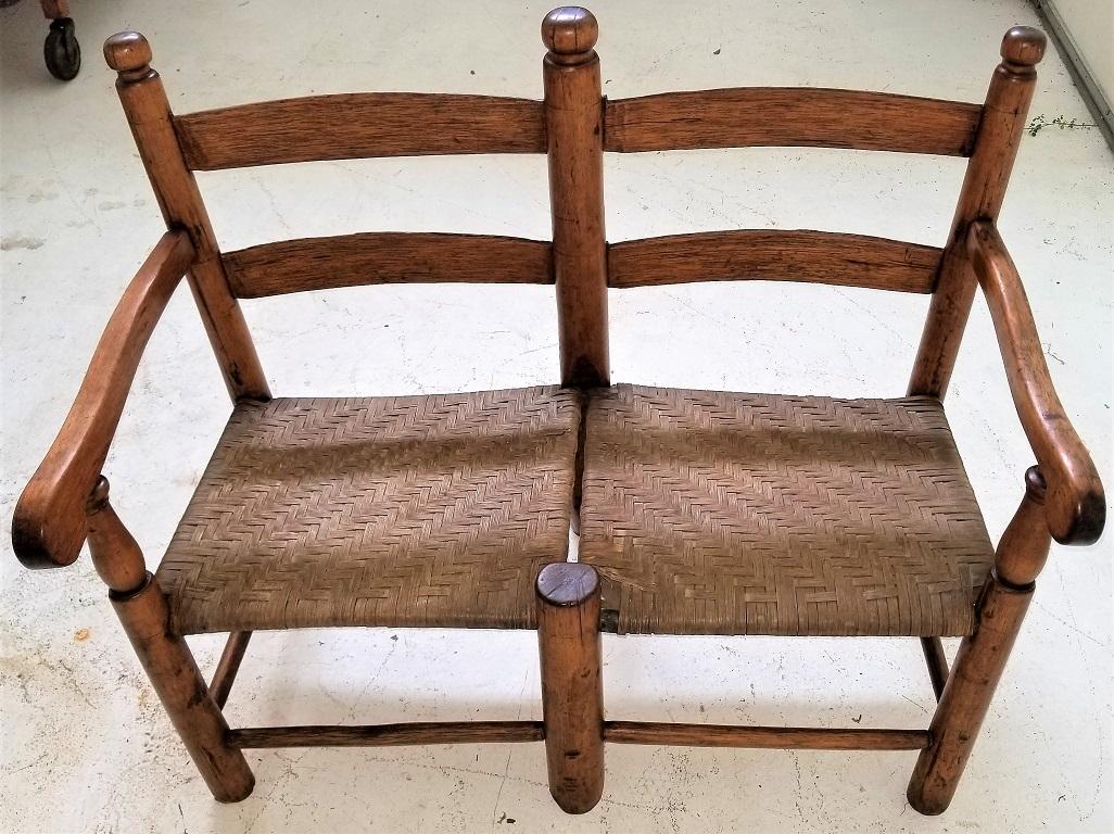 Presenting a glorious piece of American history!

This is a 19th century American walnut wagon seat from, circa 1860-1970.

Made of hand-turned walnut and the seat is covered with its original reeding.

In amazing condition considering its age