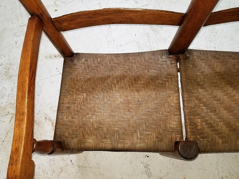 Hand-Crafted 19 Century American Pioneer Walnut Wagon Seat For Sale
