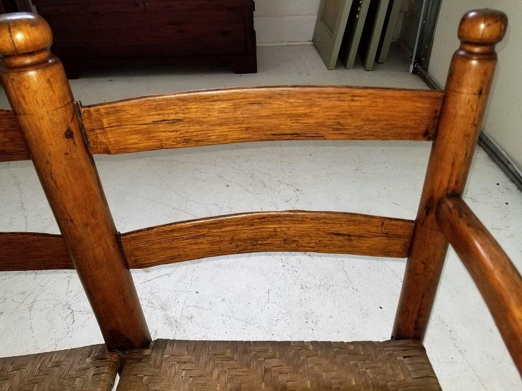 American Classical 19 Century American Pioneer Walnut Wagon Seat