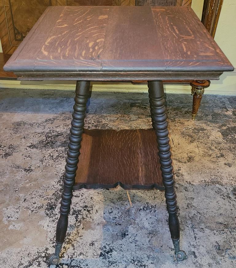 tiger oak coffee table