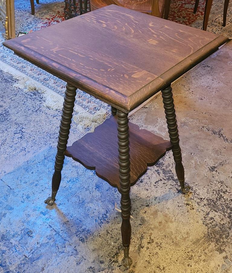 antique oak end tables