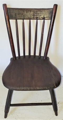 19th Century American Walnut Childs Chair with Provenance