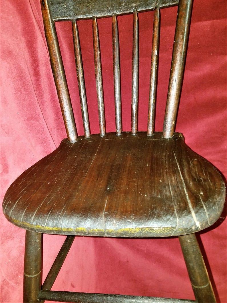 19th Century American Walnut Childs Chair with Provenance For Sale 1