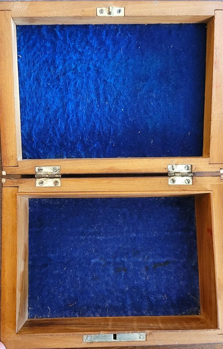 19C Anglo Indian Bombay MOP Sadeli Mosaic Trinket Box For Sale 1