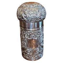 19C Anglo Indian Silver Perfume Bottle Case