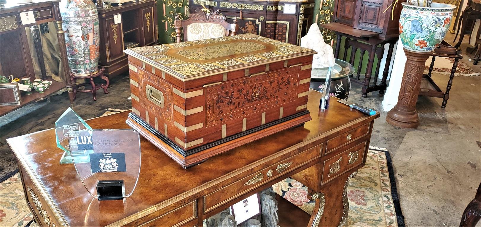 19th Century Anglo Indian Stationery Campaign Chest, Outstanding 11