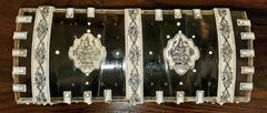 19th Century Anglo Indian Vizagapatam Dark Shell and Faux Ivory Glove Box