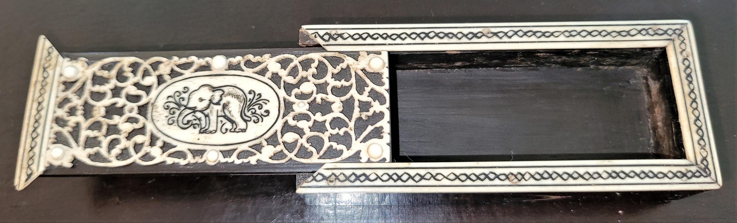 19C Anglo Indian Vizigapatam Stamp Box For Sale 3