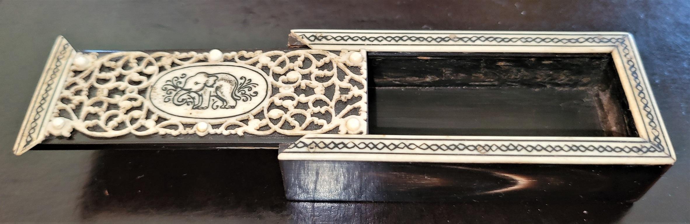 19C Anglo Indian Vizigapatam Stamp Box For Sale 4