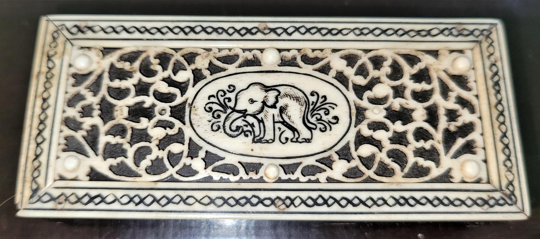19th Century 19C Anglo Indian Vizigapatam Stamp Box For Sale