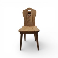 19c Antique Belgian Chairs with Coat of Arms from Chateau