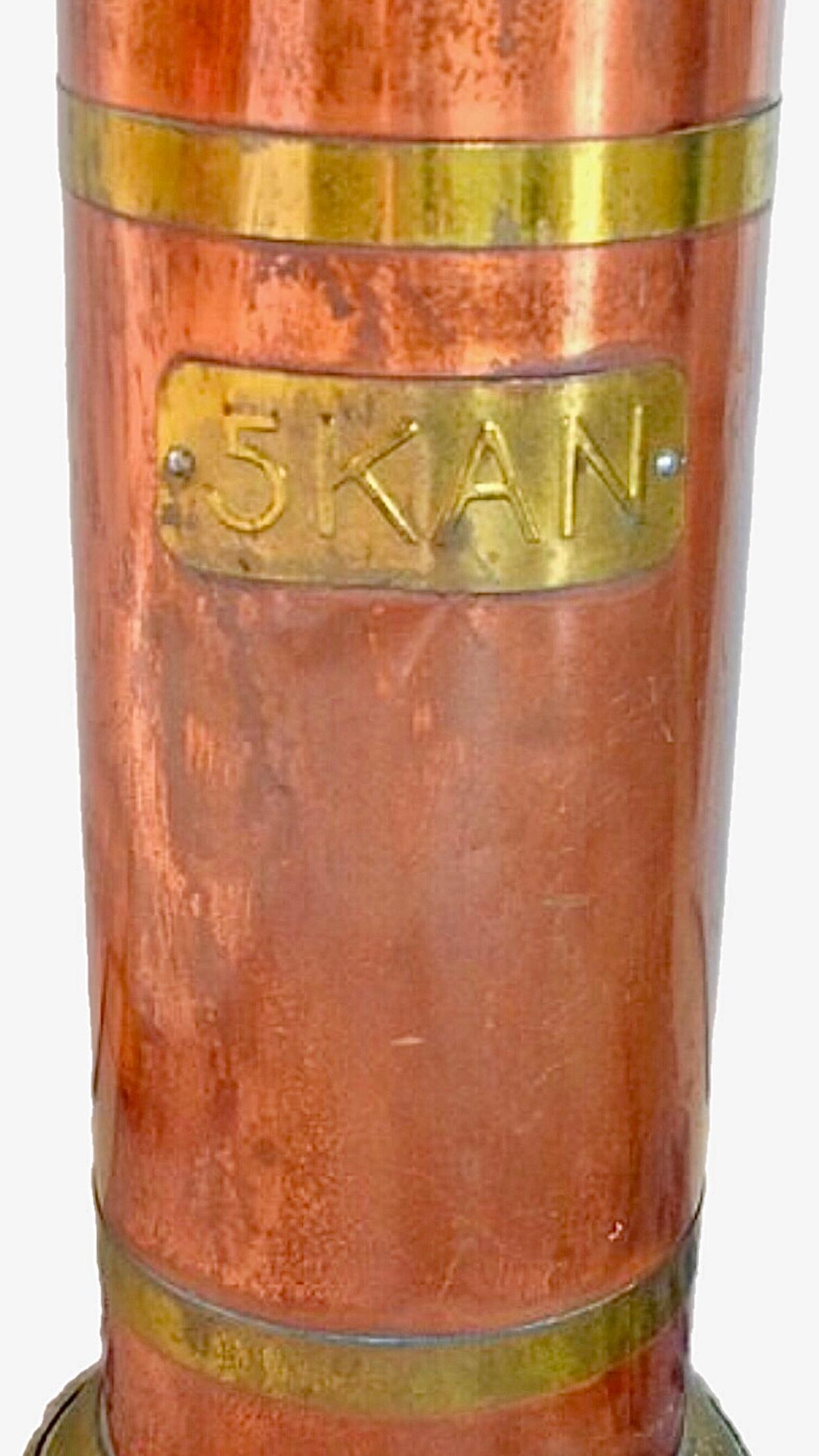 XIXe siècle 19c Antique Cuivre Brass Coal Scuttle Umbrella Stand Holder Pays-Bas en vente