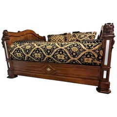 Used 19th Century Belgian Golden Oak Daybed