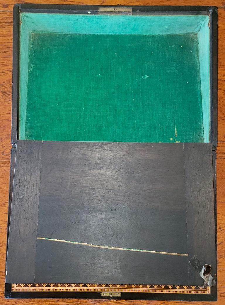 19C British Tunbridgeware Micro-mosaic Lap Desk - RARE For Sale 6