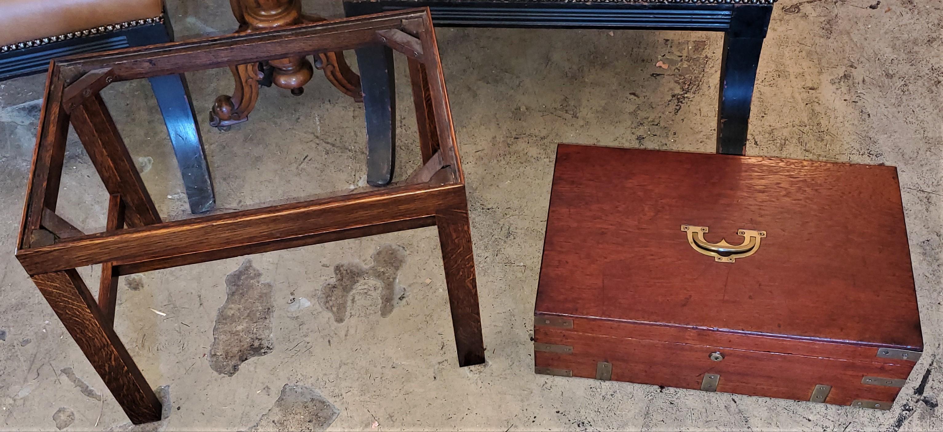 Presenting a gorgeous and beautifully proportioned early 19th century Campaign candle box or chest on stand.

Early 19th century, made in Britain, circa 1810-1815.

Perfect as a side table for a sofa or just for use as a side cabinet for