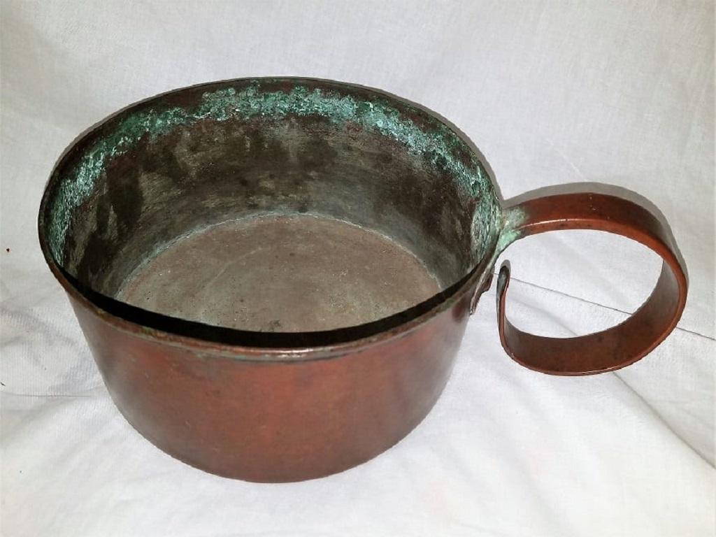 Hand-Crafted 19th Century Civil War Copper Rum Cup or Mug with Provenance