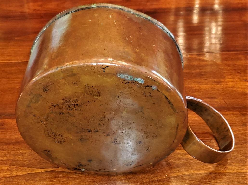 19th Century Civil War Copper Rum Cup or Mug with Provenance In Good Condition In Dallas, TX