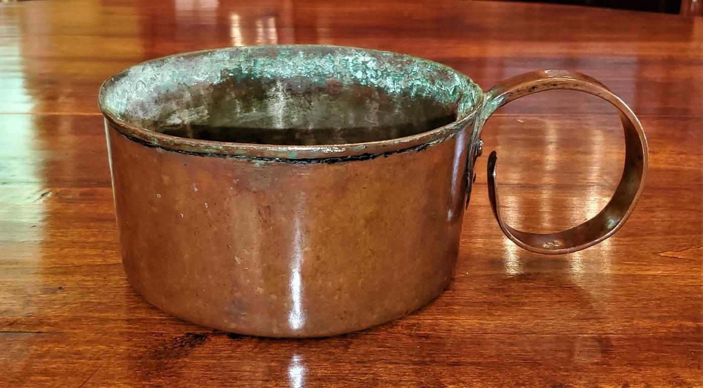 19th Century Civil War Copper Rum Cup or Mug with Provenance 2