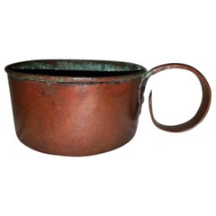 Antique 19th Century Civil War Copper Rum Cup or Mug with Provenance