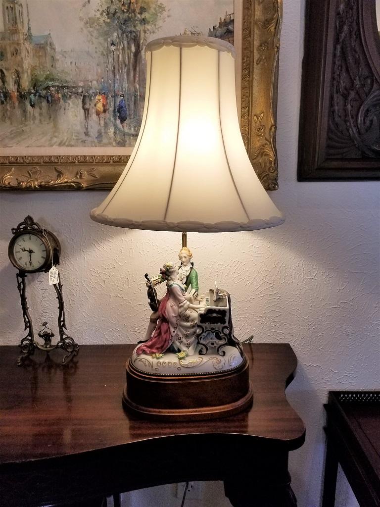 19th Century Dresden Porcelain Style Table Lamp 2