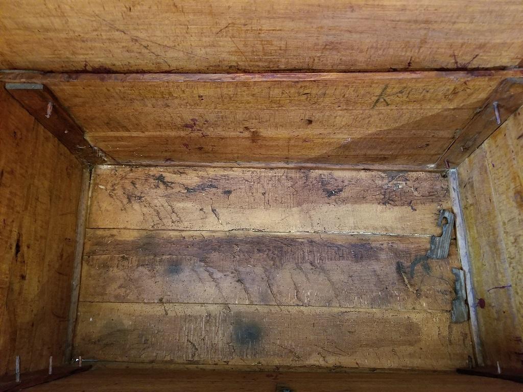 Hand-Carved 19th Century Eastern European Shepherds Coffer or Chest