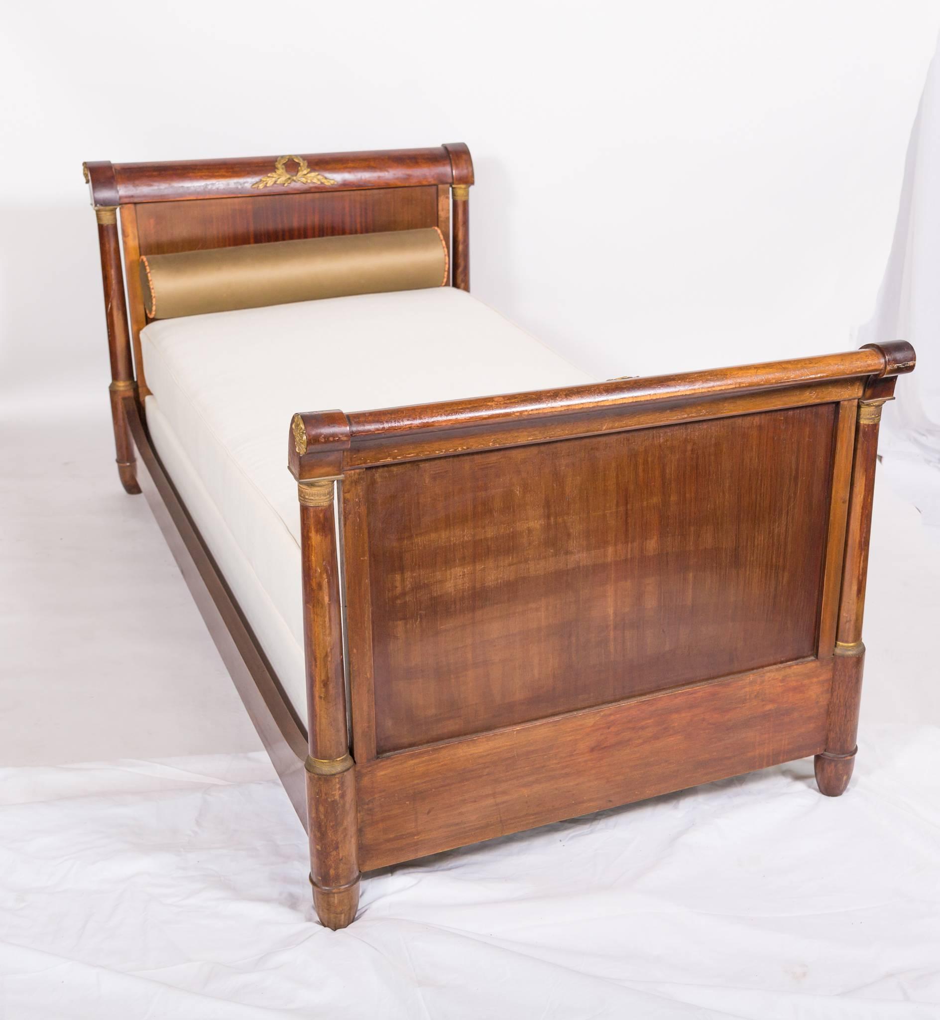 Brass 19c Empire Daybed