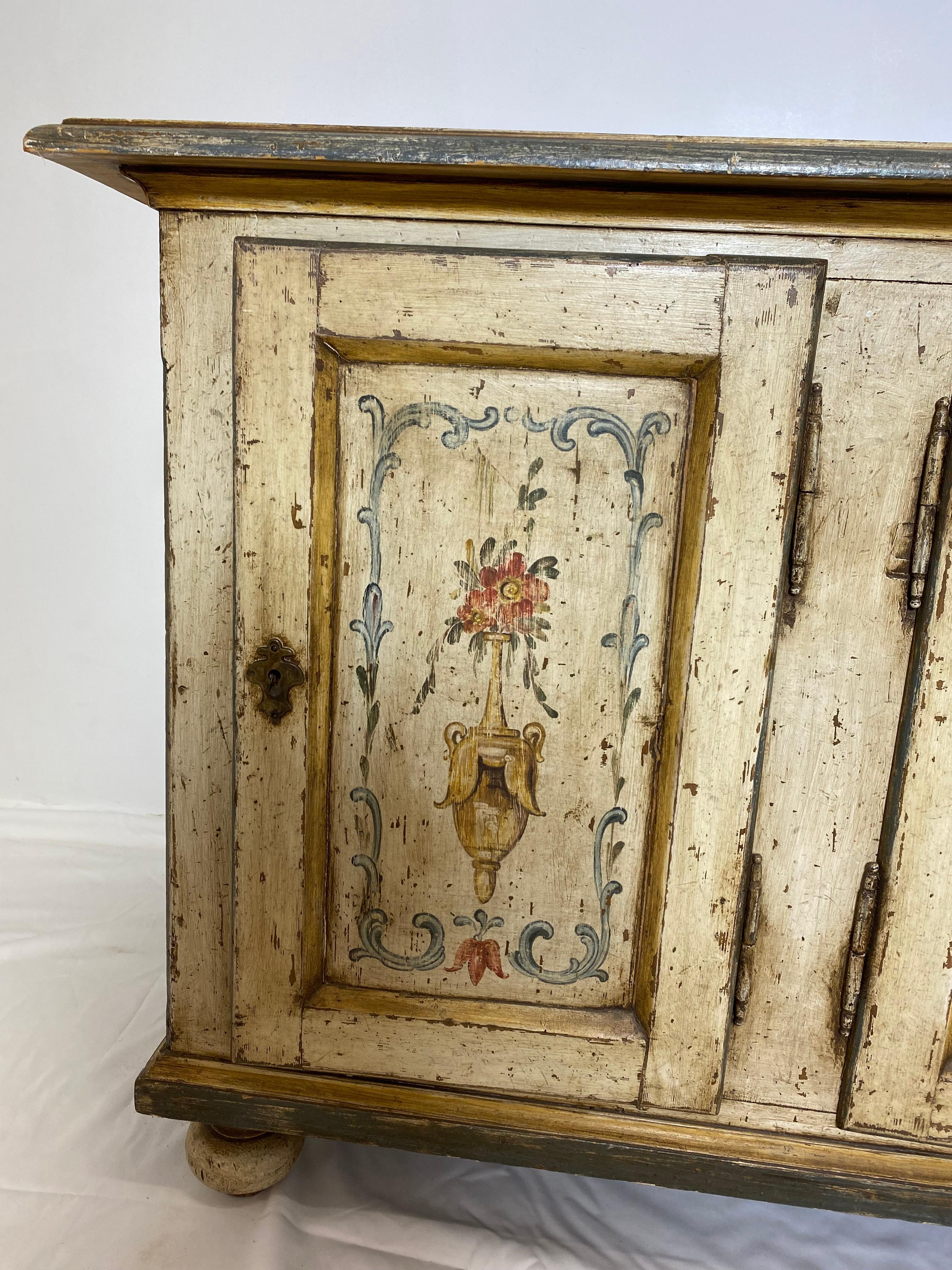 Hand-Painted 19th C Enfilade For Sale