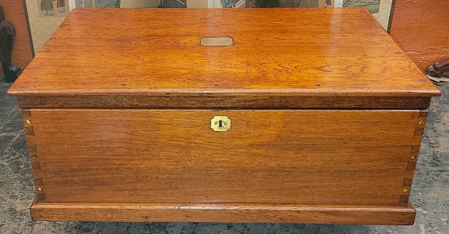 19C English Naval Captain's Sea Chest For Sale 1