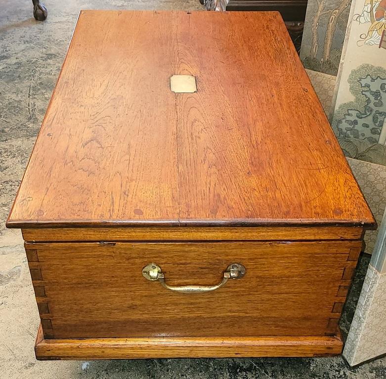 19C English Naval Captain's Sea Chest For Sale 4