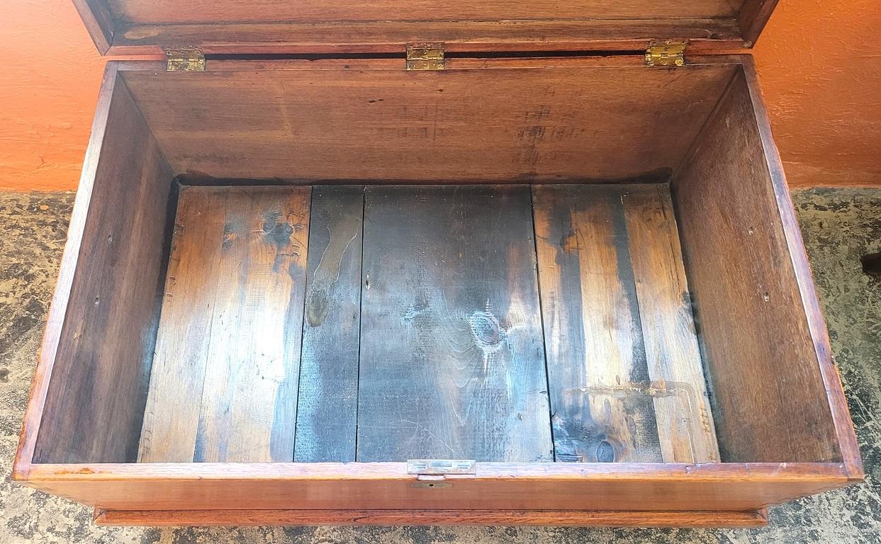 Early Victorian 19C English Naval Captain's Sea Chest For Sale