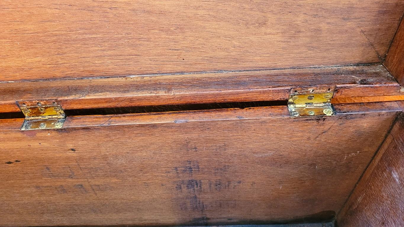 Quercia Forziere da mare del capitano navale inglese del XIX secolo in vendita