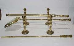 Set of Georgian Brass Fireplace Tools