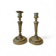 19c French Antique Napoleon III Candlesticks