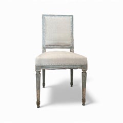 19c French Antique Set of 6 Louis XVI Dining Chairs