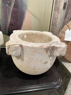 19c French Antique Stone Mörserschale - Lg (3 verfügbar)