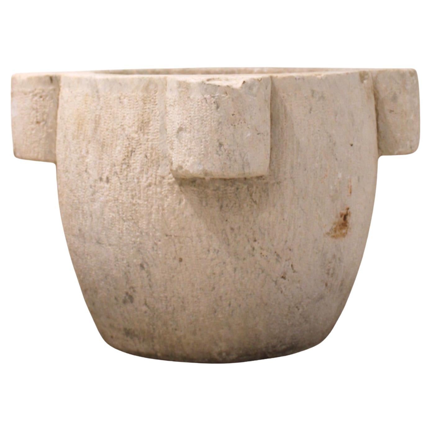 19c French Antique Stone Mortar Bowl - Lg (3 available)
