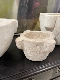19c French Antique Stone Mortar Bowl - Sm (2 available)
