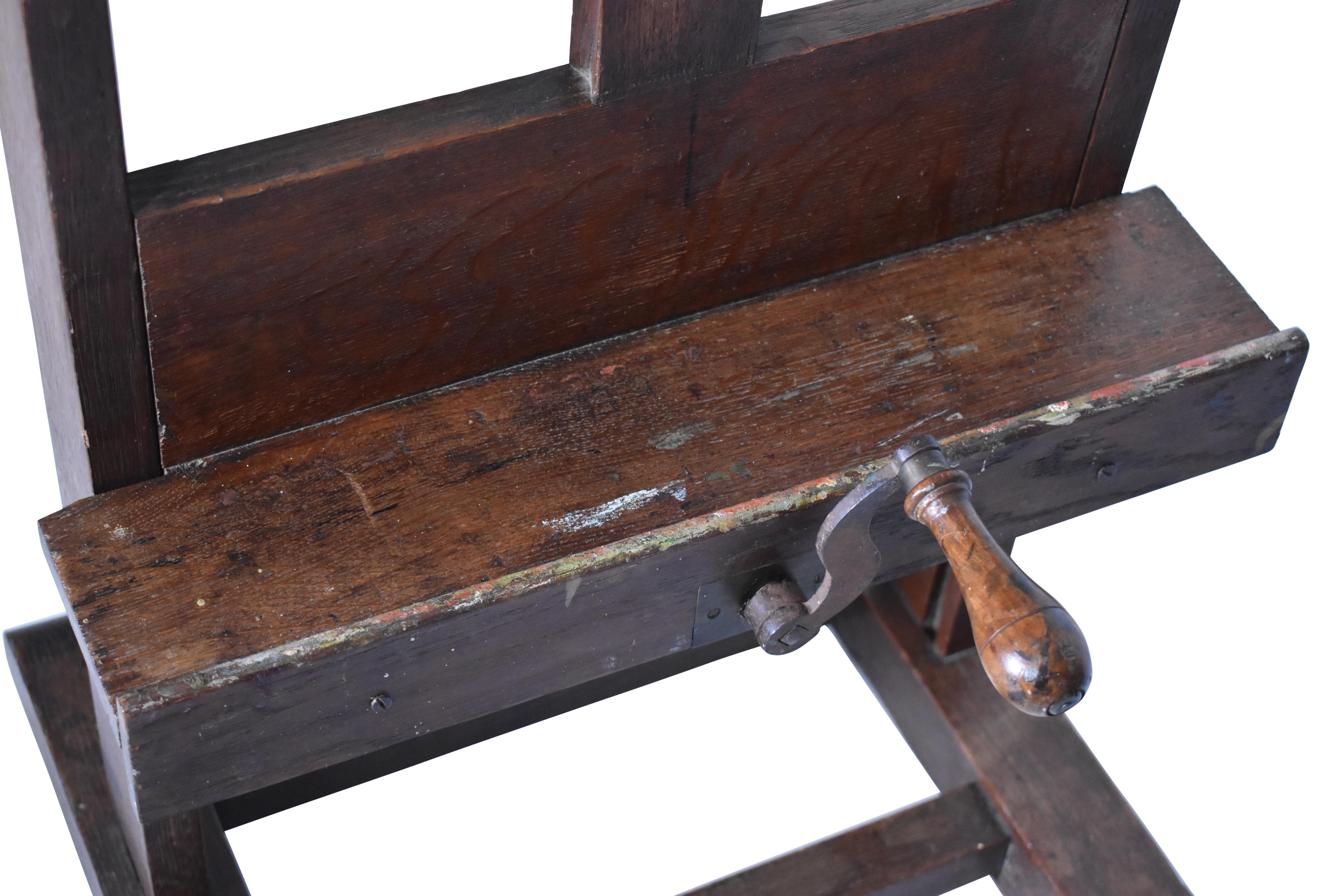 19th Century French Artist's Adjustable Easel, Origin France In Good Condition In New Orleans, LA