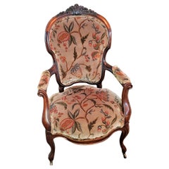 Antique 19th Century French Country Boudoir Armchair