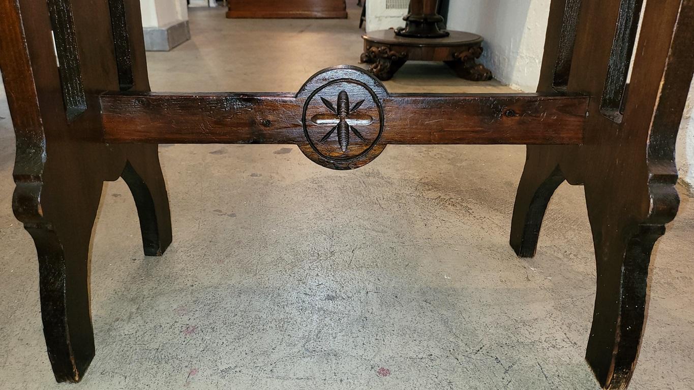 19C French Gothic Revival Bench or Stool For Sale 1