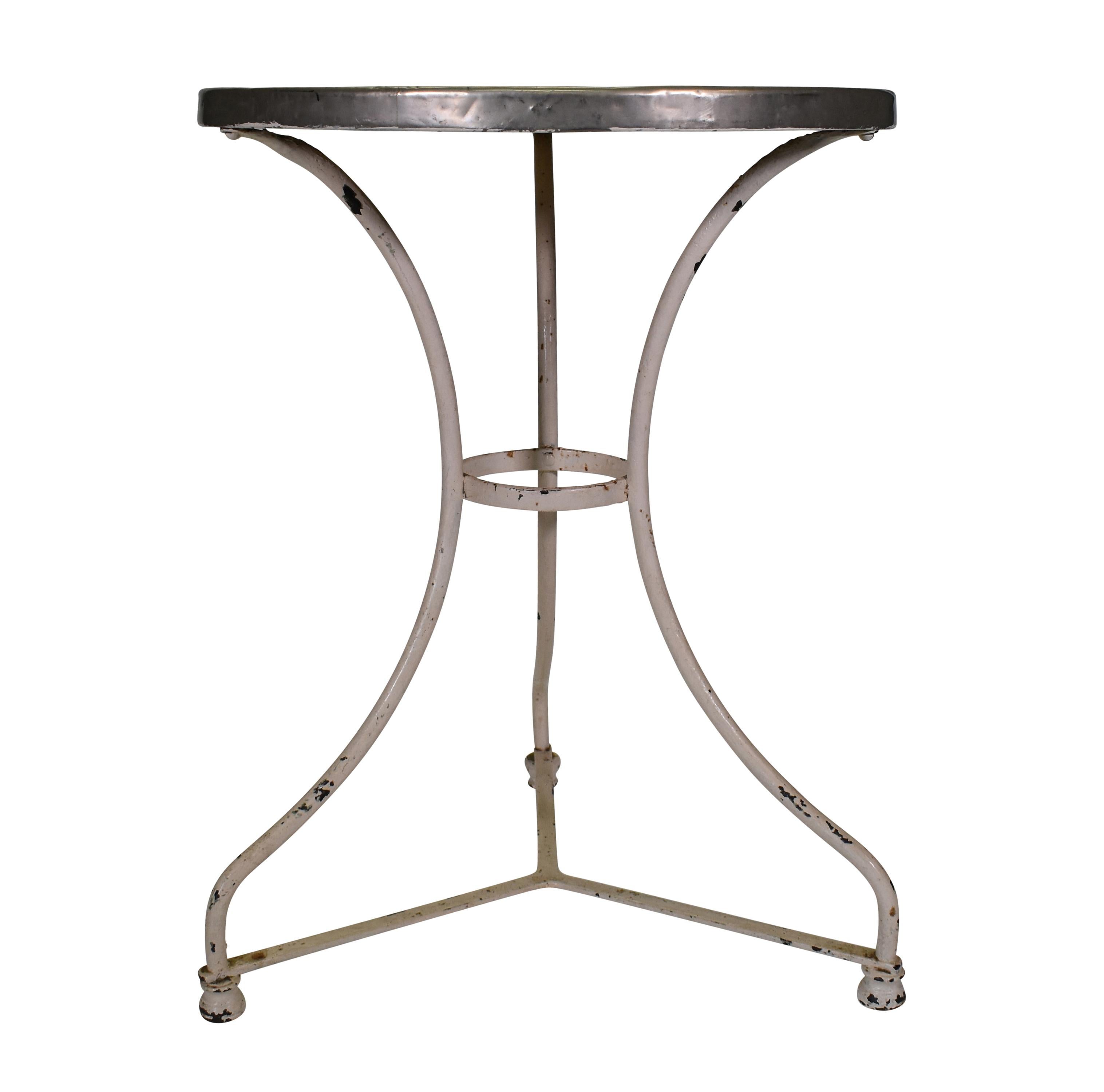French 19th Century Iron Bistro Table 