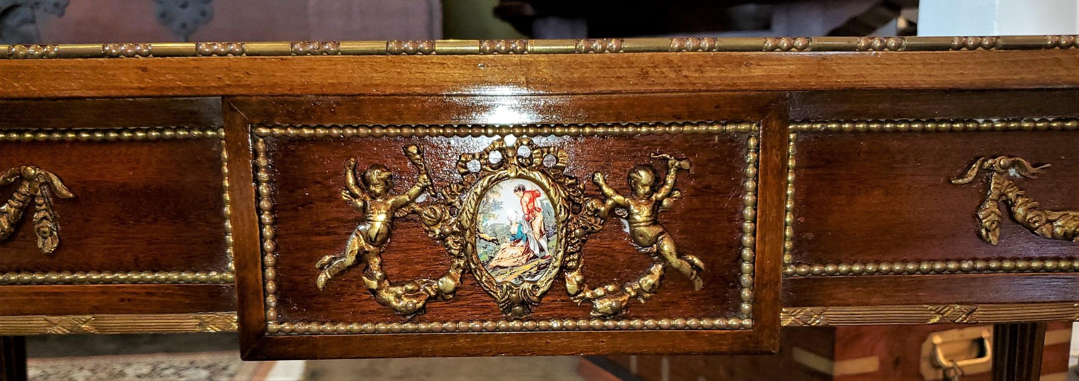 19th Century French Low Side Table with Musical Marquetry Top 4