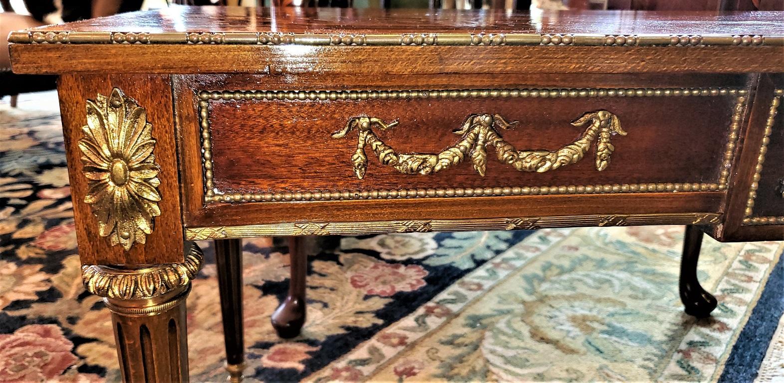 19th Century French Low Side Table with Musical Marquetry Top 2