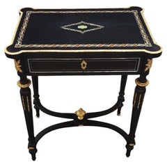 Used 19C French Napoleon III Ladies Vanity Table - RARE