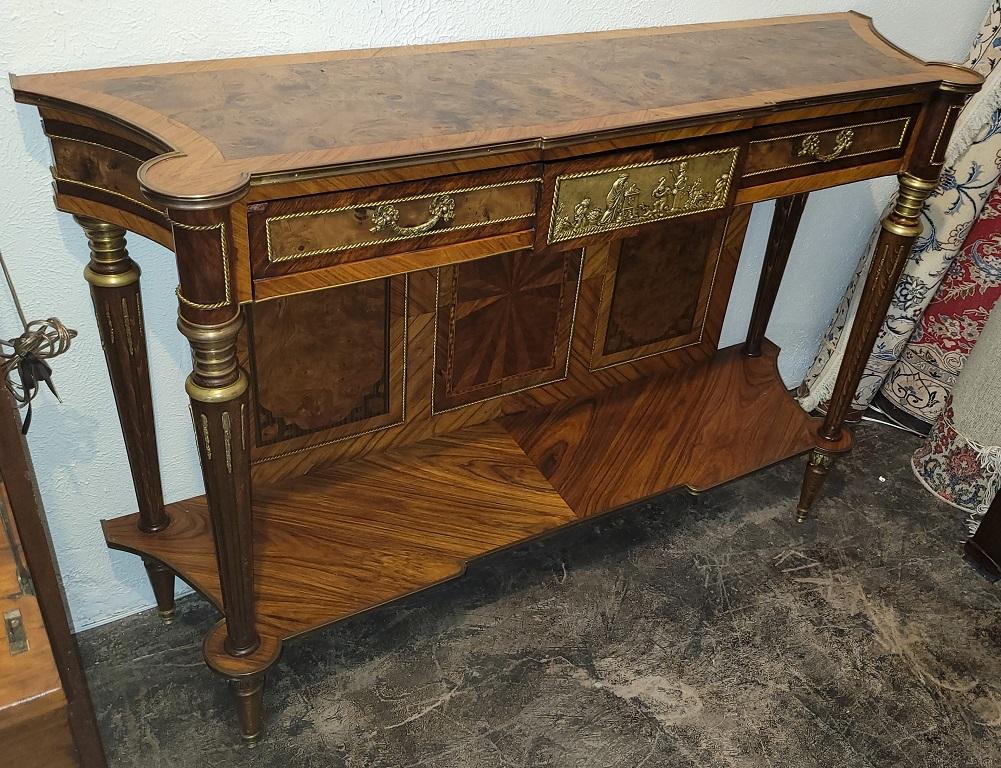 19C French Second Empire Style 2 Tier Console For Sale 1