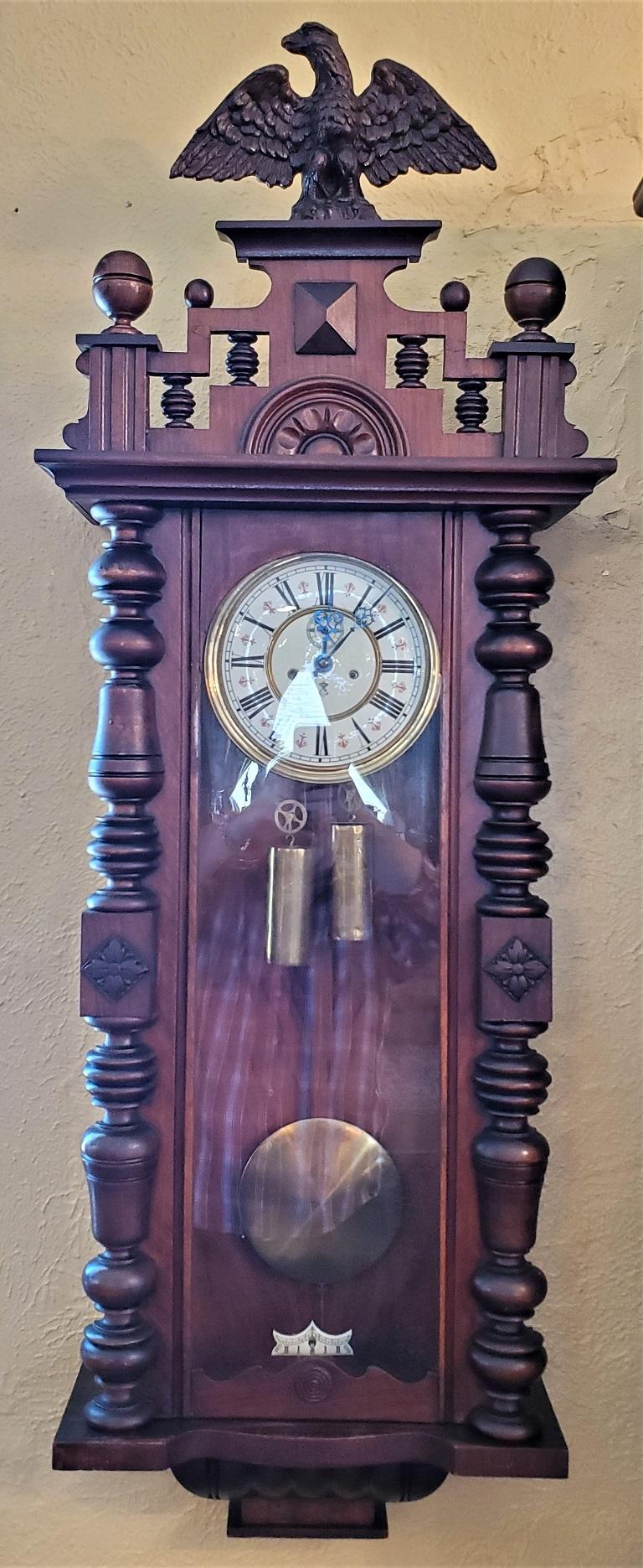19C Gustav Becker Vienna Wall Clock For Sale 2