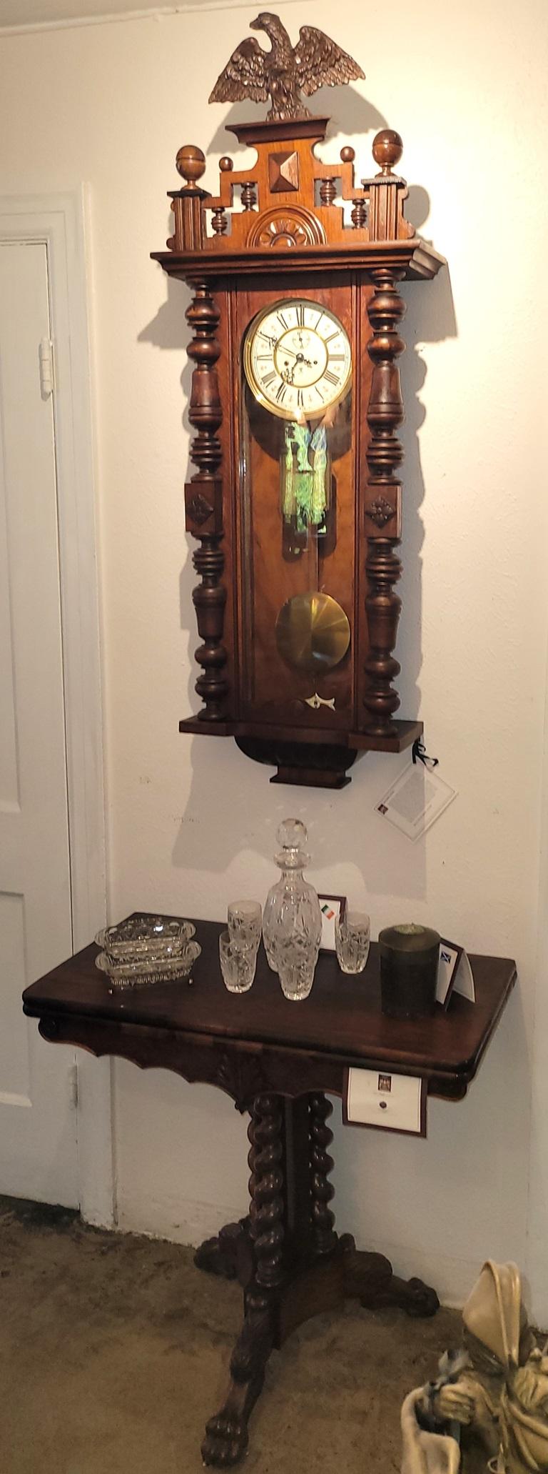 19C Gustav Becker Vienna Wall Clock For Sale 9