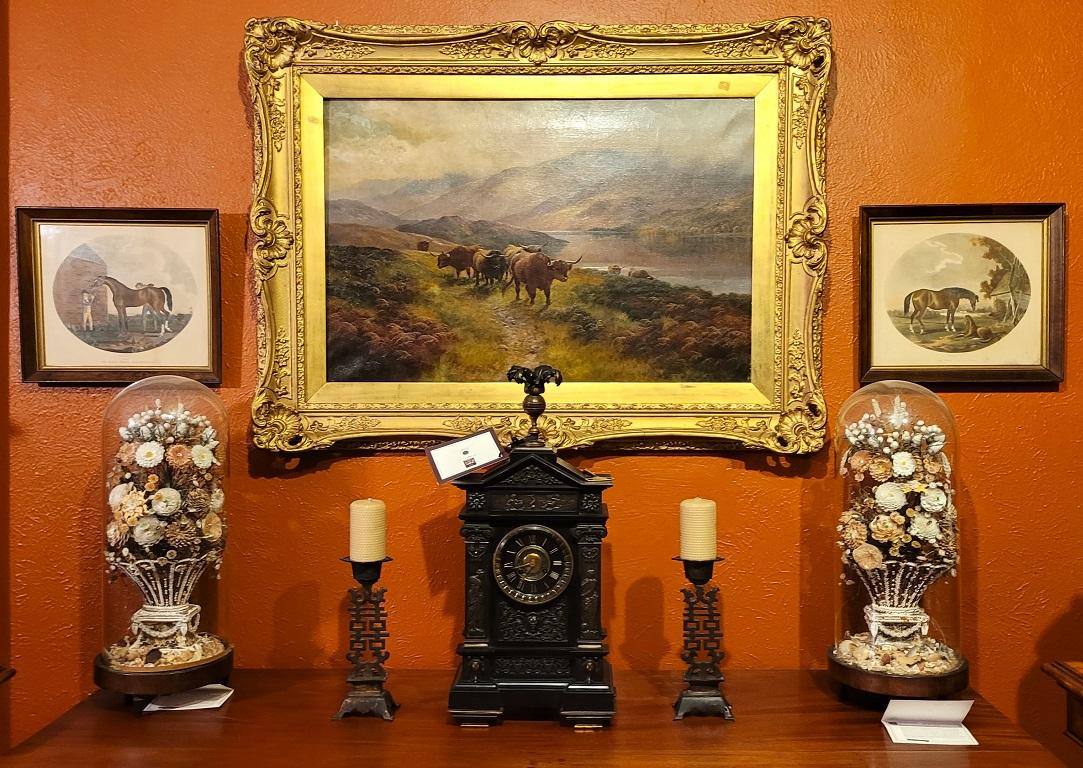 19. Jahrhundert Ölgemälde auf Leinwand von Highland Rovers in Loch Earn von HR Hall im Angebot 4