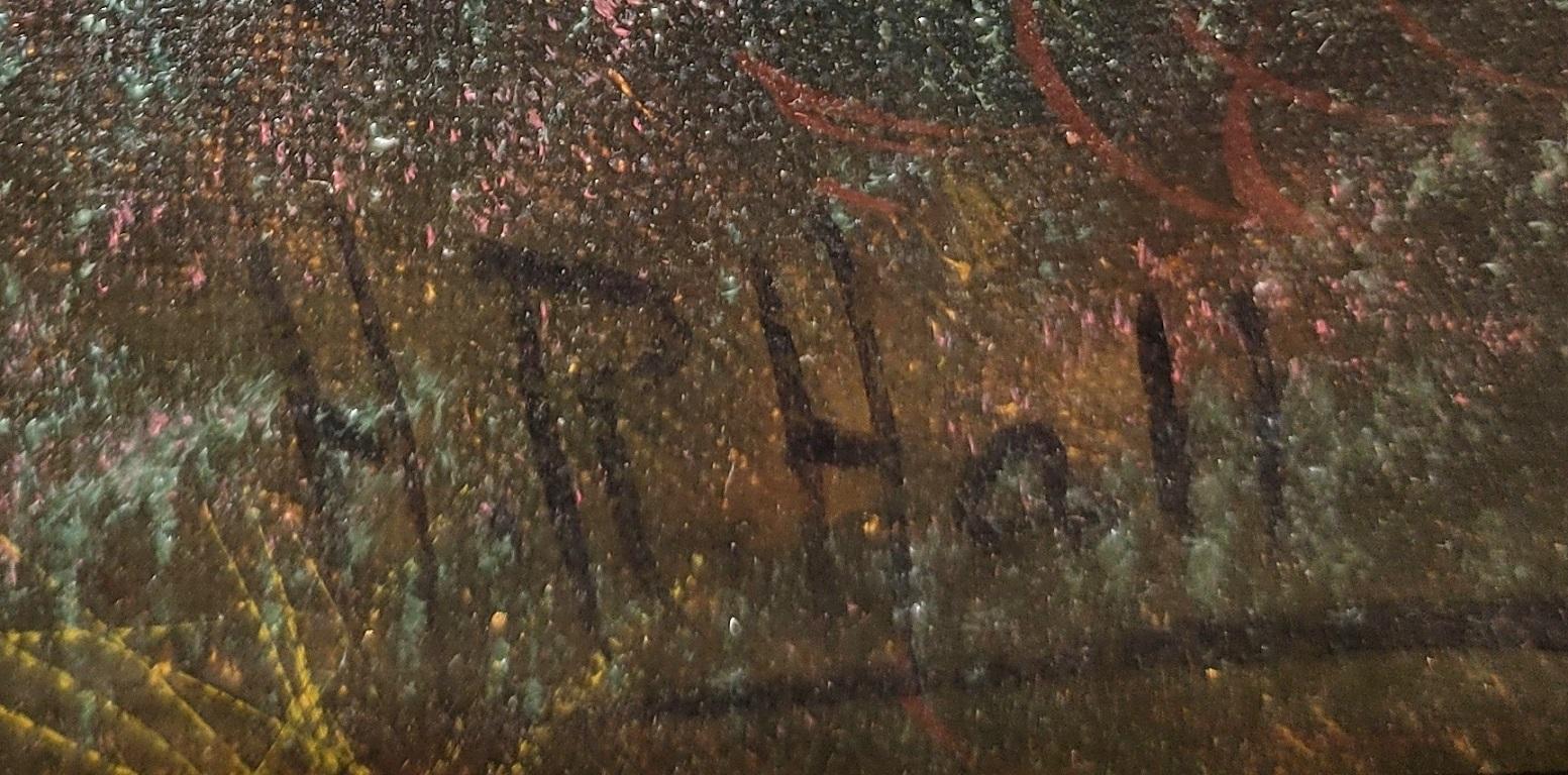 19. Jahrhundert Ölgemälde auf Leinwand von Highland Rovers in Loch Earn von HR Hall (Schottisch) im Angebot