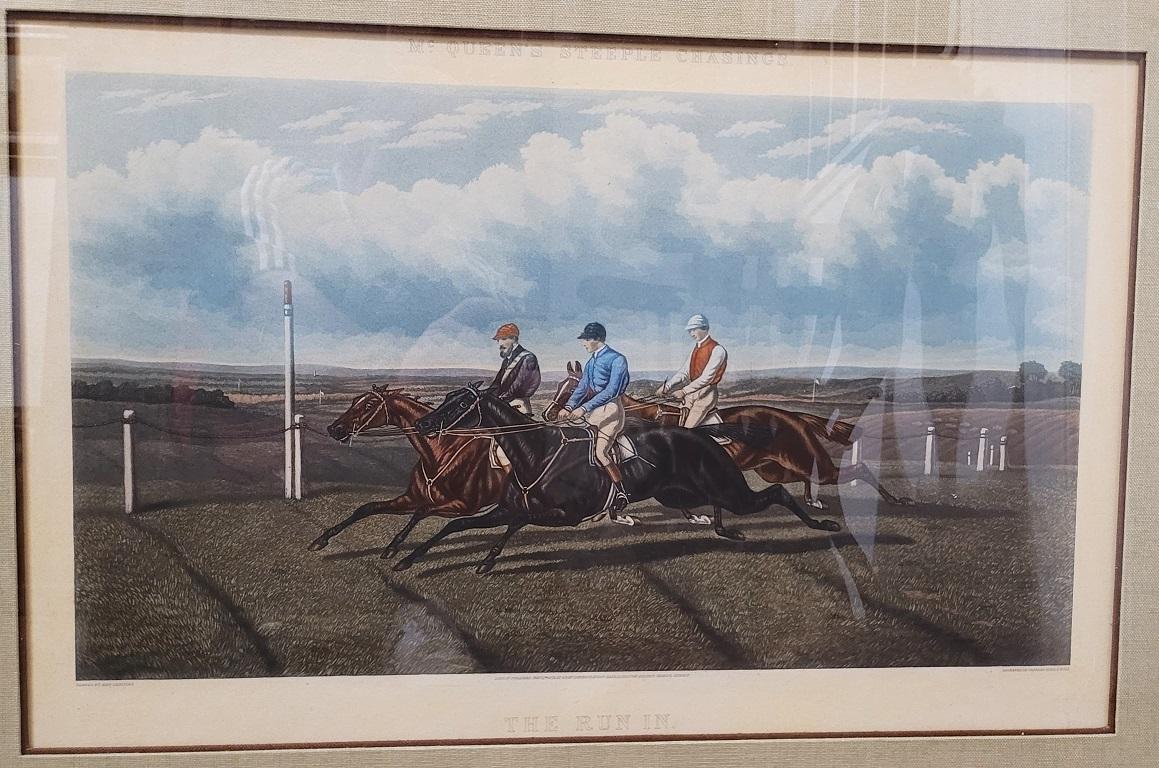 Paire de gravures de course de chevaux Ben Herring du 19ème siècle 2